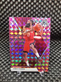🔥 2019-20 PANINI MOSAIC JAMES HARDEN PINK CAMO PRIZM #114 HOUSTON ROCKETS 🔥