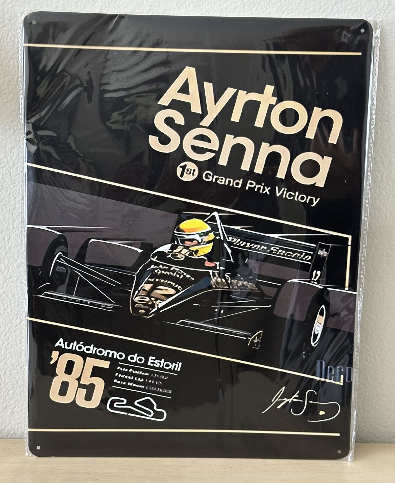 Ayrton Senna 1st win with Lotus 97t at Portuguese GP