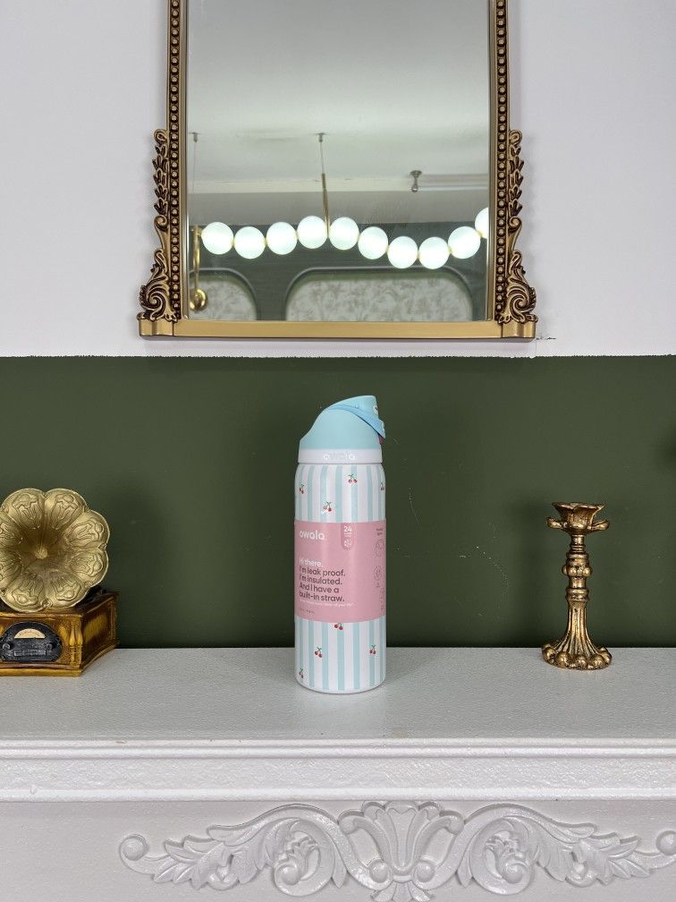 owala 24oz/32OZ Insulated Stainless Steel Water Bottle Double-Layer Kettle With Straw Vacuum Flasks For Sports Travel