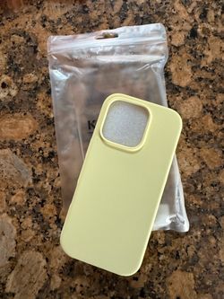 Yellow Silicone Phone Case
