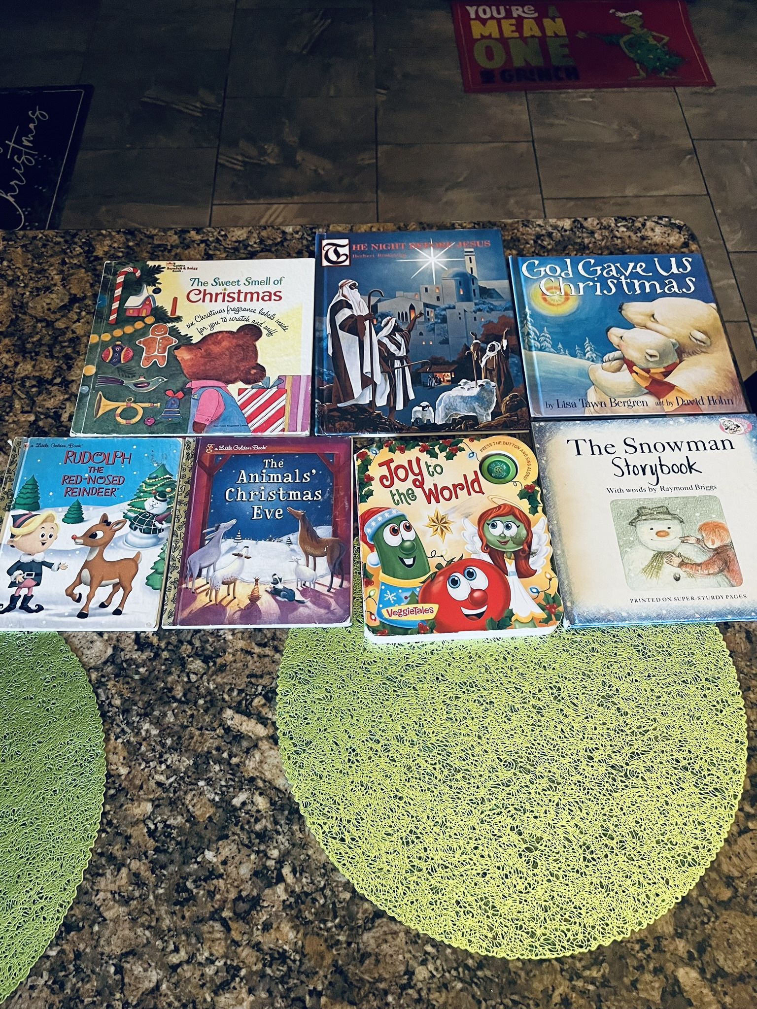 Christmas book assortment $4 the big one $3 the small