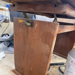 Antique Extends  & Raises  Up Table/Desk