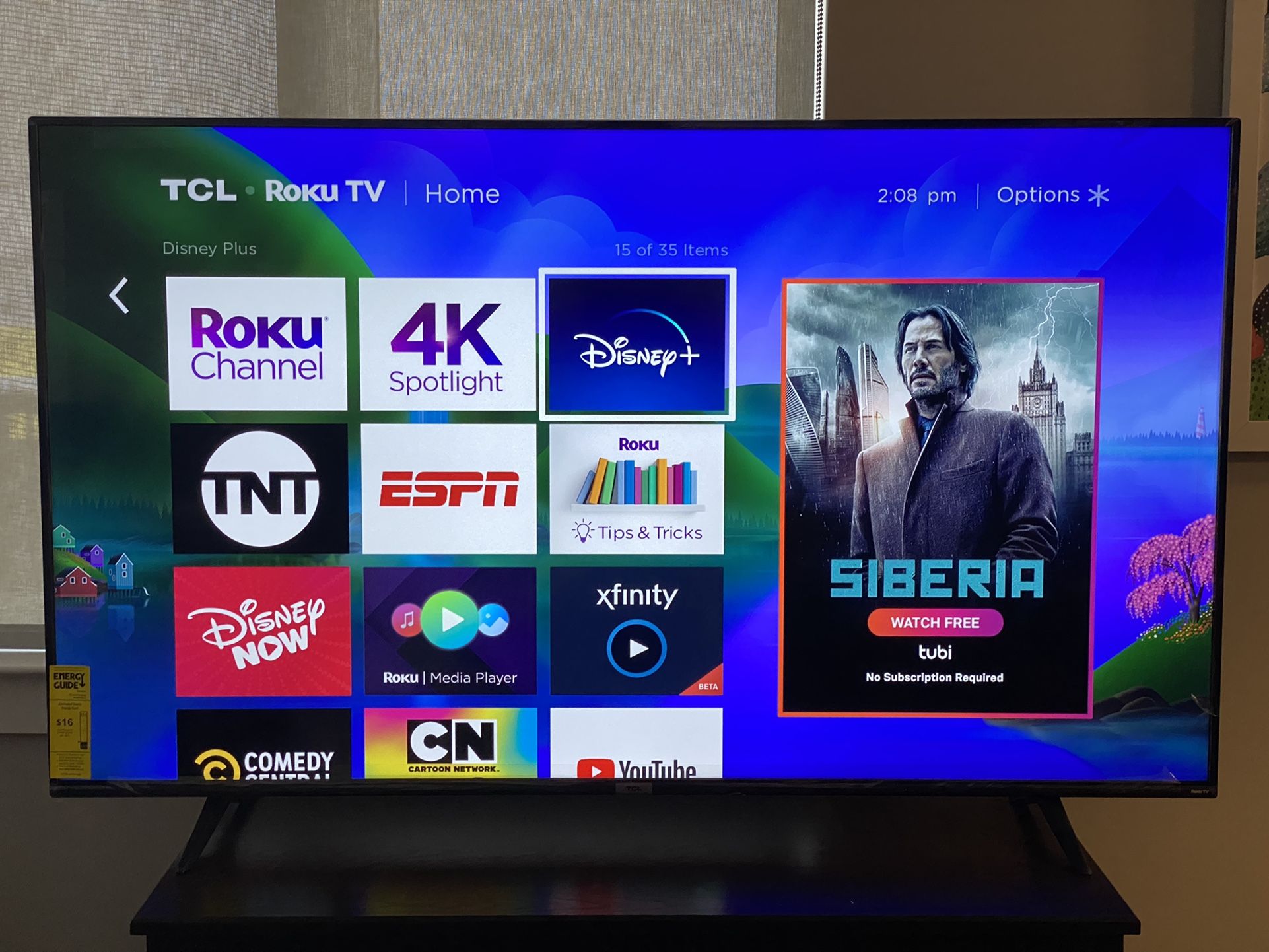 TCL 65” Roku 4K UHD HDR Smart TV - $450