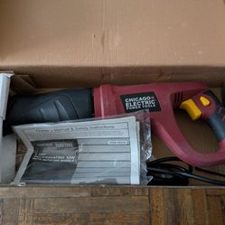 Chicago Electric 6amp Reciprocating Saw With Rotating Handle 