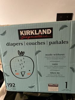 Diapers 192 Size 1 Kirkland Brand 