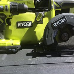 Ryobi Drill & Circular Saw Set