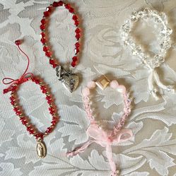 Adjustable Hand Made Crystal Bracelets 
