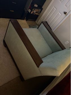 Tiffany colored oak arm chair