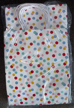 Polka Dot Gift Bags with Handles