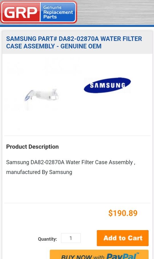 Samsung DA82-02870A