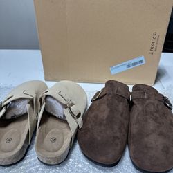 Cute matte leather slippers for girls and boys in children's clogs, size 38-47