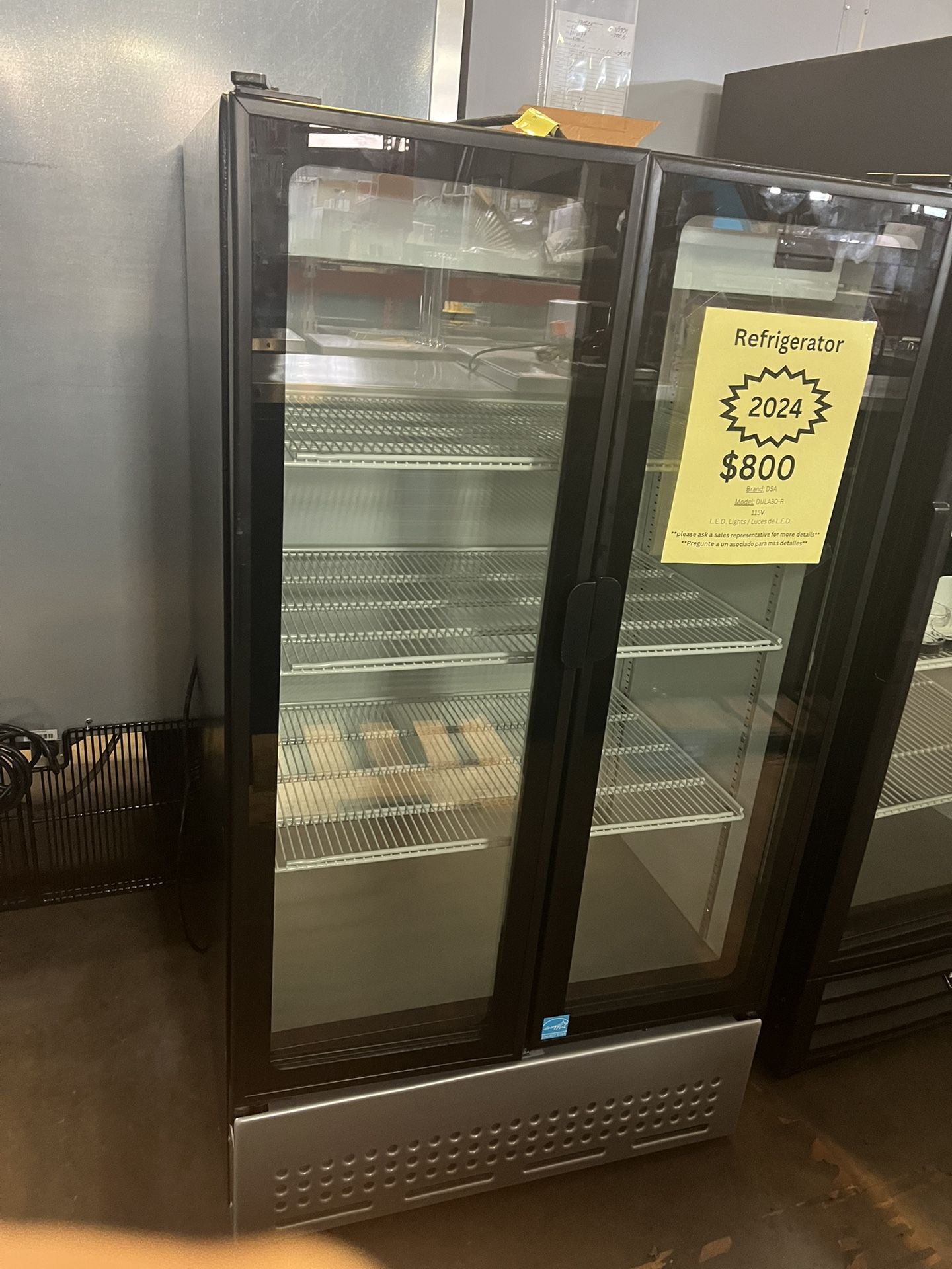 DSA 2 Door glass Refrigerator 