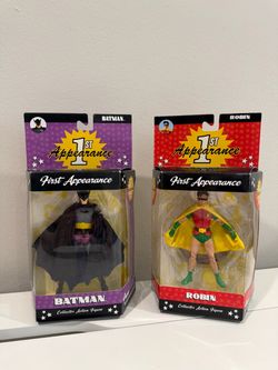 DC Direct Batman & Robin First Appearance Figures Lot – $70