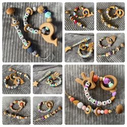 Personalized Baby Pacifier Clips And Teethers