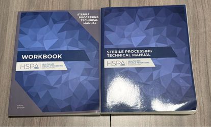 Sterile processing technician book & workbook