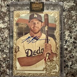 Max Muncy Signed Baseball Card 1/1 !!!