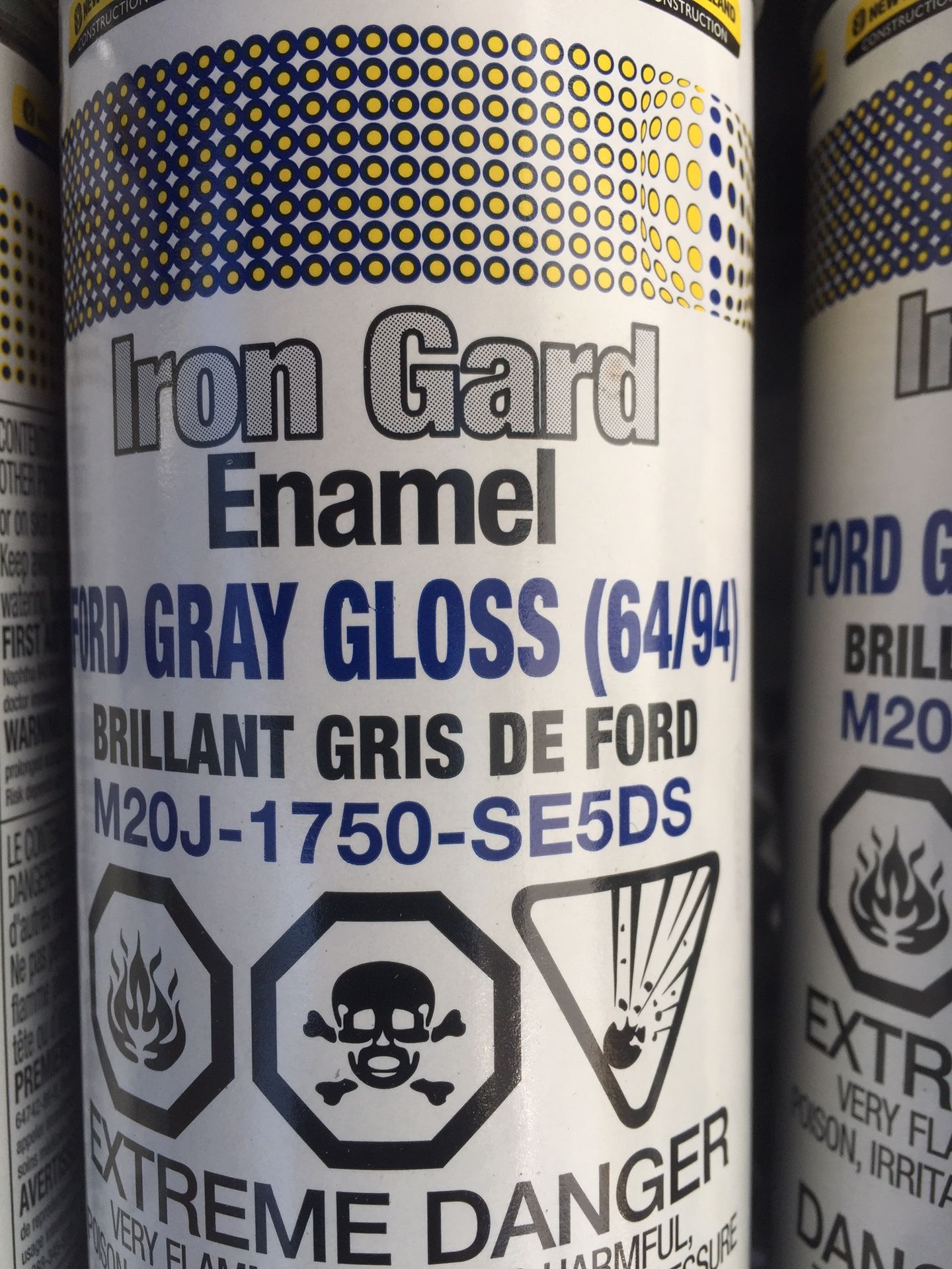 Ford Gray Gloss iron Gard Enamel Paint