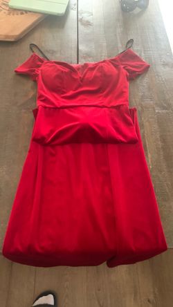 Windsor long red dress with side slit size 5/6
