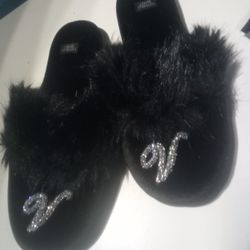 Victoria's Secret Black  Slippers
