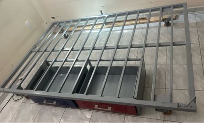Metal frame flatbed on sale