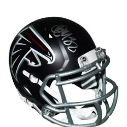 Atlanta Falcons Jamal Anderson Autographed Mini Helmet 