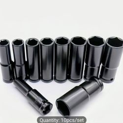 Brand New 10pcs Sleeve Impact Drive Set 