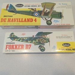 Guillows Fokker D7 & DH4 Kits - Sealed