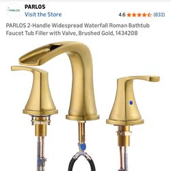 Widespread Gold Faucet