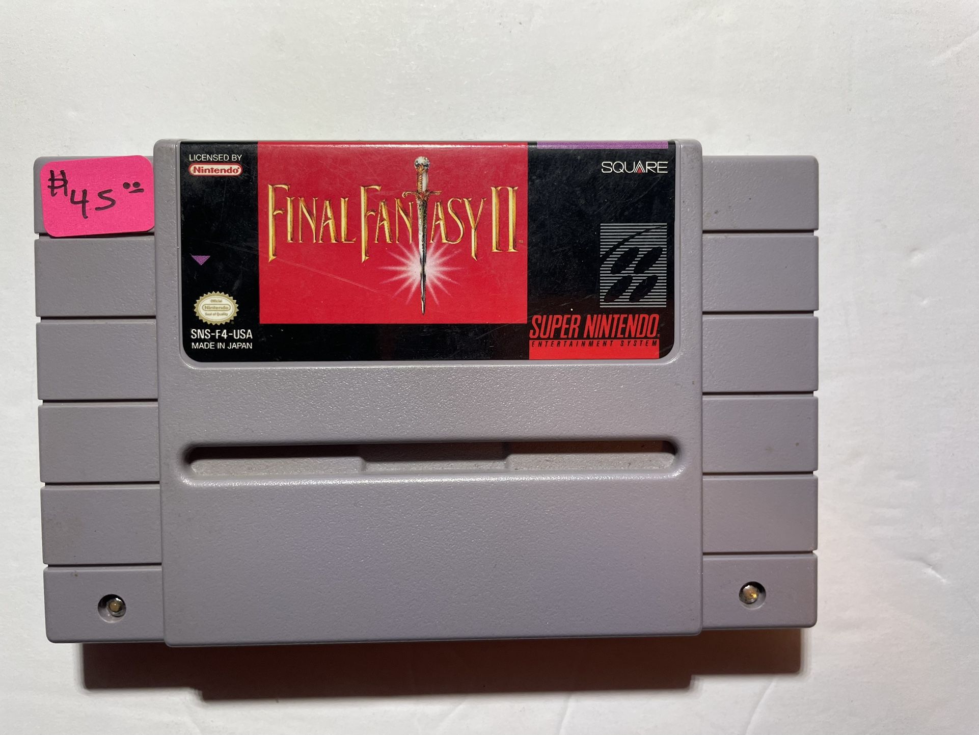 Final Fantasy 2 Super Nintendo Game Only