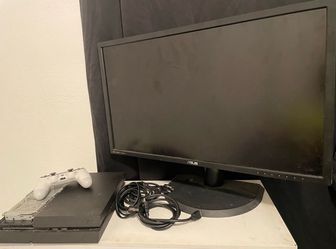 ASUS Monitor with PS4 and Controller