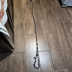 Set multi colors strong/heavy chain leash  4 ft long + trainig shocker life time chew proof, control collar, no pull, easy clips. Medium/ large dog.

