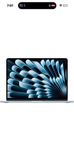 Apple MacBook Air sky Blue 13-inch Laptop with M4 chip 16GB 256GB SSD