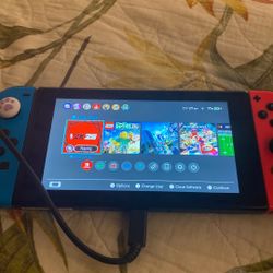 Nintendo Switch With A Lot Of Games including Fortnight Nba Games