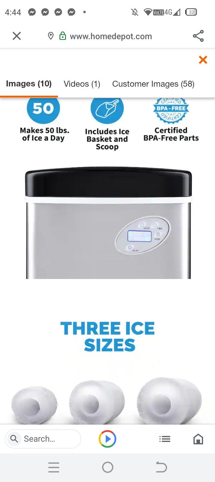 New Air Portable 50lh Ice ,Maker