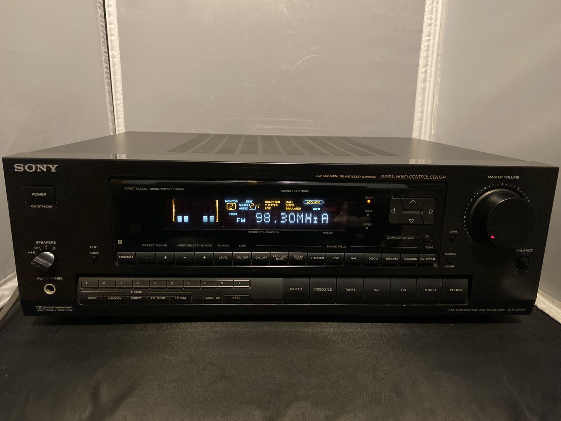 Sony STR D790 5.1 Channel Pro Logic Home Theater Stereo Receiver.