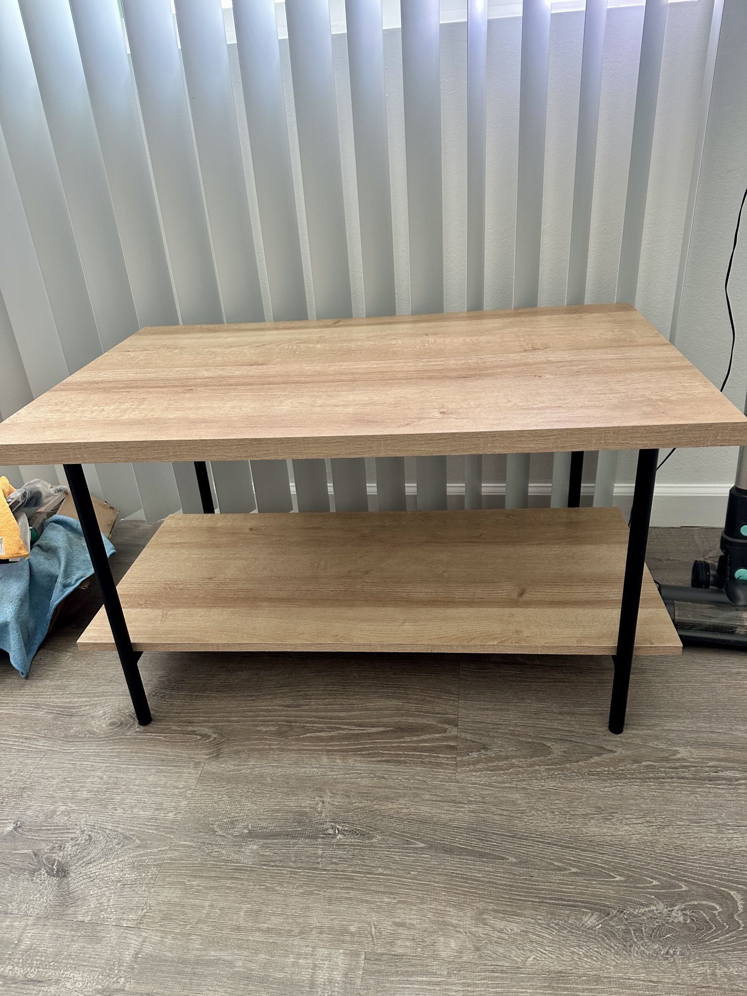 Light Brown Wooden Coffee Table