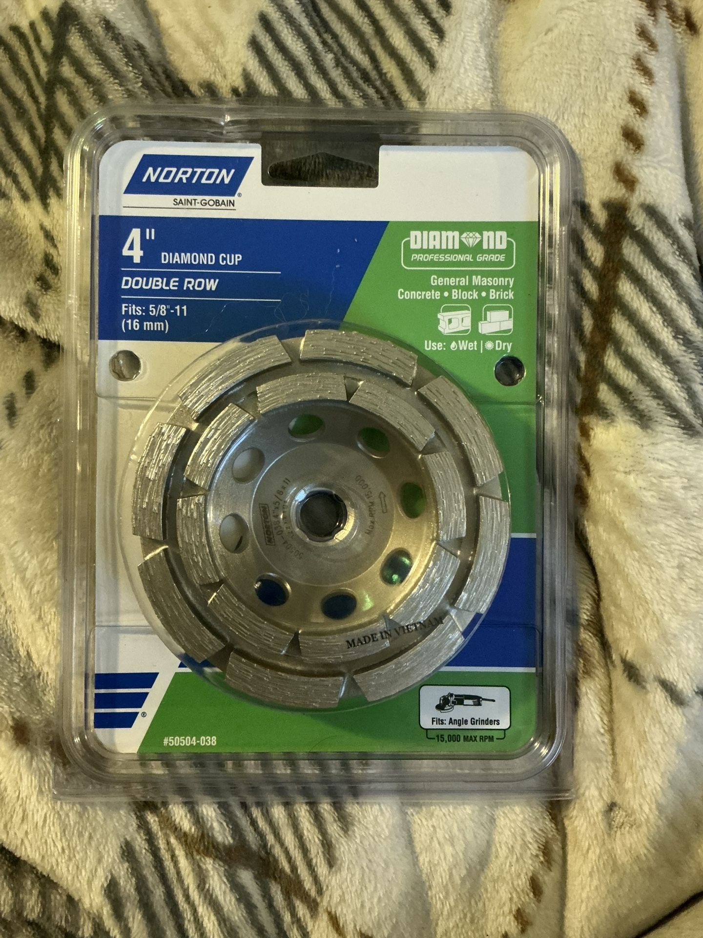 Norton Double 4 Inch Diamond Cut For Angle Grinders