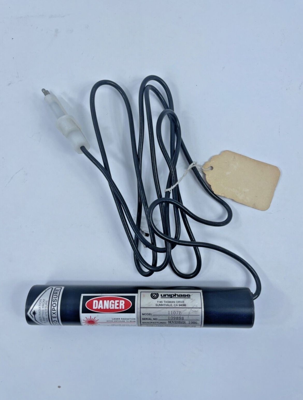 Uniphase/Aerotech 1107P/LSS05 Helium-Neon Laser (no Power Supply)