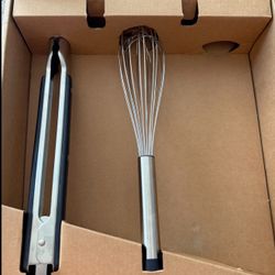 Made In Whisk And Tongs New In Box  (original)