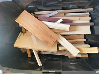 Scrap hardwood and off cuts cutting board scraps