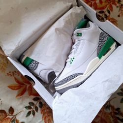 Nike Air Jordan 3 Retro Air Jordan 3 III Retro Lucky Green CK9246-136 Size 6.5W / 5Y
