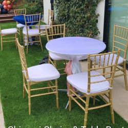 Chiavari Chairs and Tables for Events 