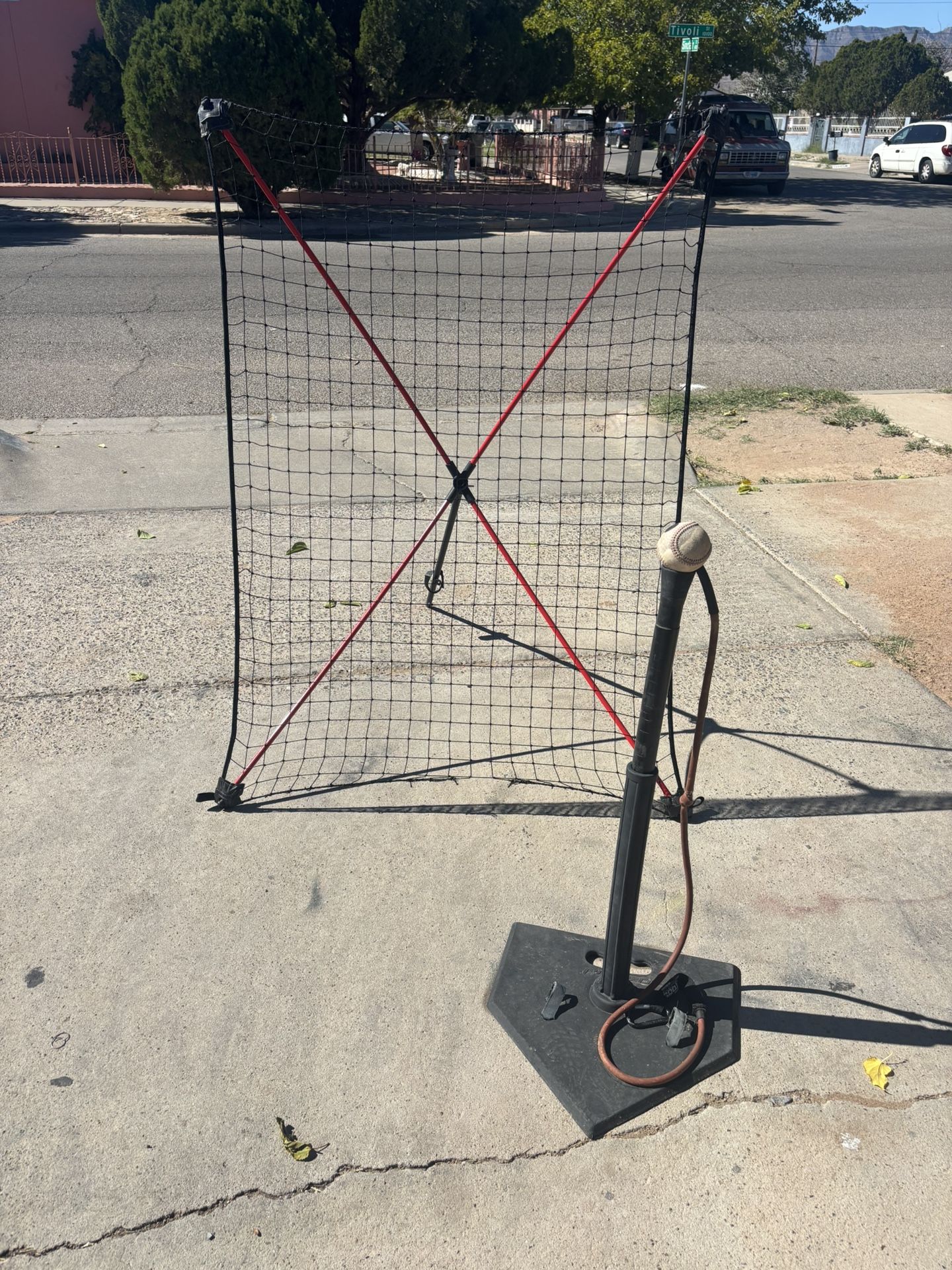 Net Playz Portable Baseball Rebound net and Batting Tee all $40