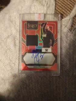 2024 WWE CHAMPION ROMAN REIGNS THE TRIBAL CHIEF HEAD OF THE TABLE THE SHIELD WRESTLEING AUTOGRAPHED NUMBERED SPORTSCARD