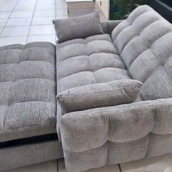 🎀Beige - Sleeper Sofa, Sameday Delivery, Comfortable Couch, Contemporary, Relaxing,