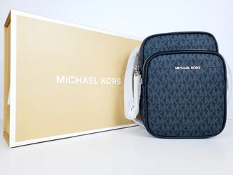 Michael Kors Signature Monogram Crossbody Bag with Box