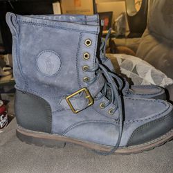 Blue And Black Ralph Lauren Polo Boots