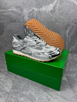 Bottega Veneta Orbit Silver Men Sneakers