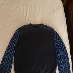 Louis Vuitton Black And Blue Sweater 