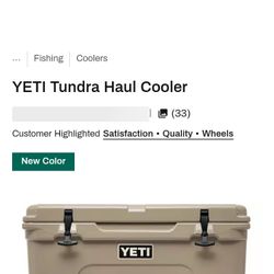 Brand New Yeti Cooler. Never Been Used